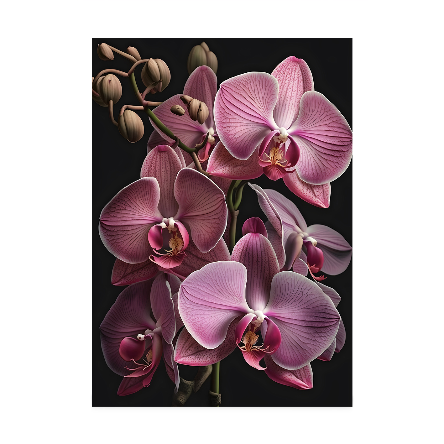 Purple Orchids Floral FLORES_001 - Image 7
