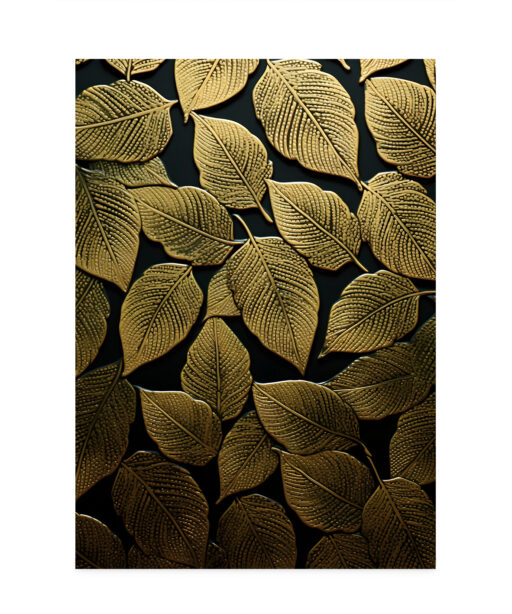 Good Leaves on Black Flora FOLHAGENS_16 - Image 7