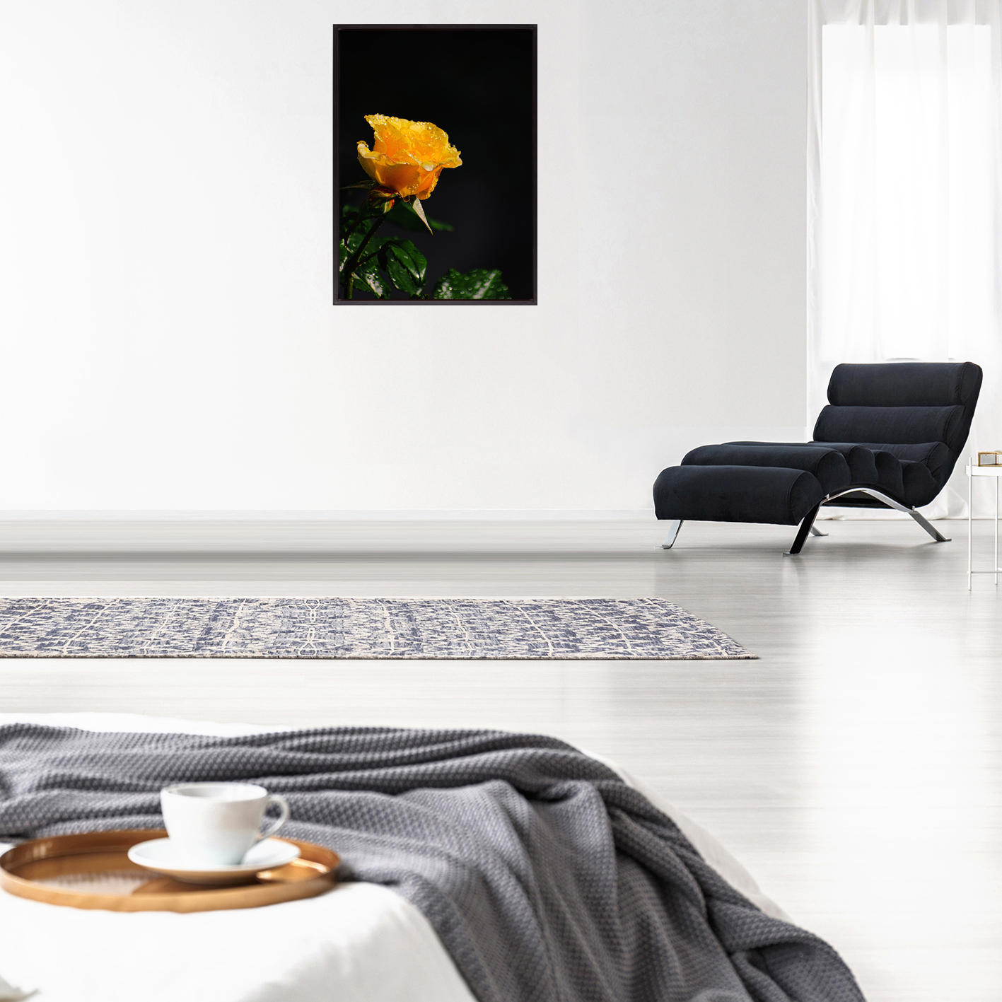 Yellow Rose Floral FLORES_021
