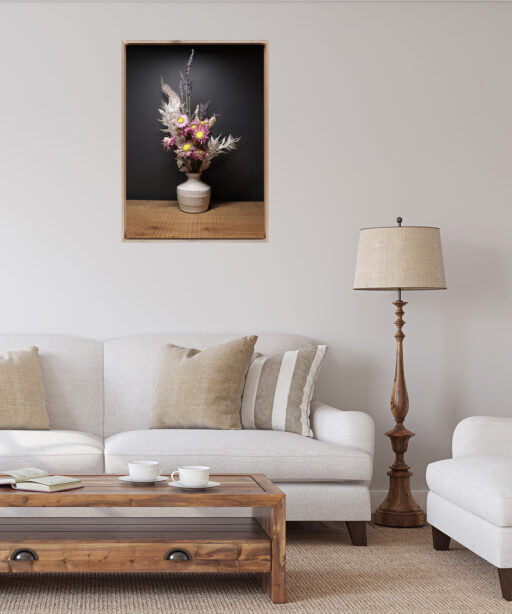 Vase of Dried Flowers Floral FLORES_014