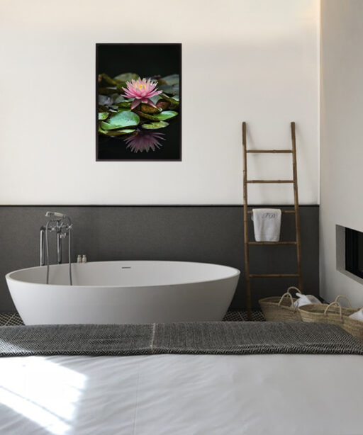 Floating Water Lily Floral FLORES_006