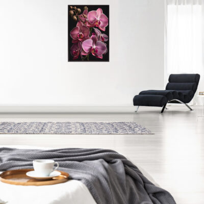 Purple Orchids Floral  FLORES_001