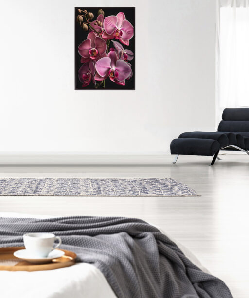 Purple Orchids Floral  FLORES_001