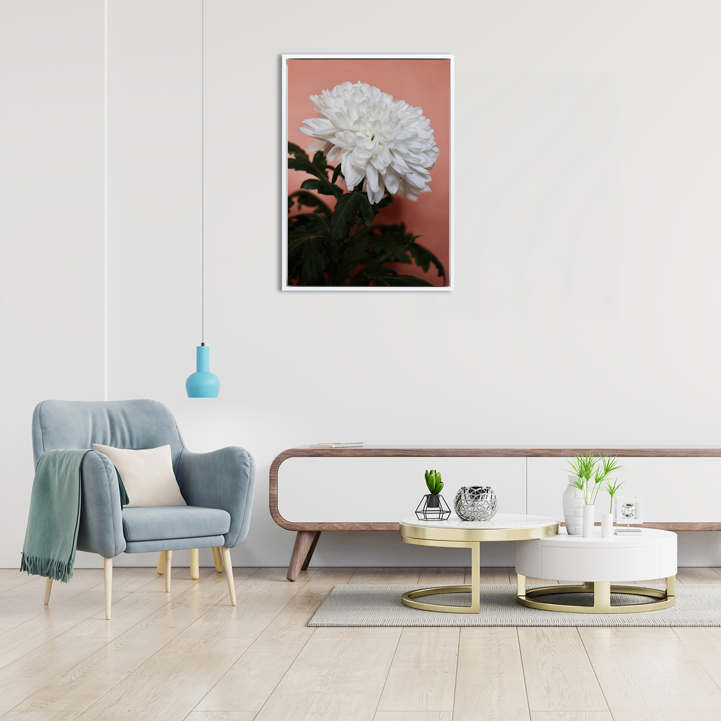 White Chrysanthemum Floral FLORES_008