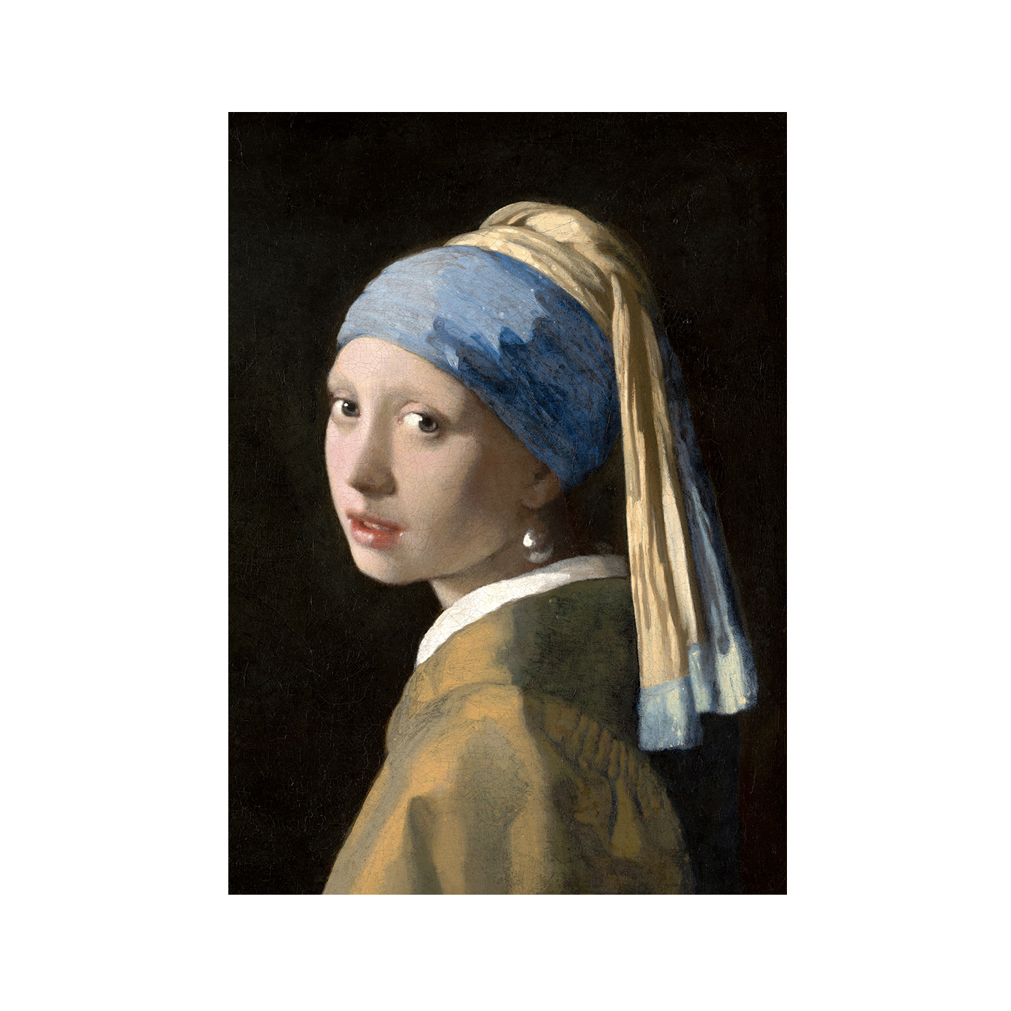 Girl with a Pearl Earring by Johannes Vermeer-Famous Paintings 03 - Image 7