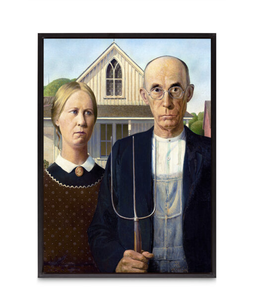 American Gothic by Grant Wood-Famous Paintings 17 - Image 8