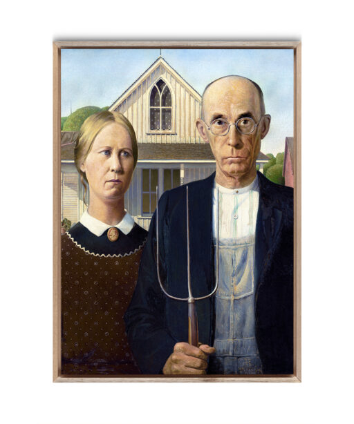 American Gothic by Grant Wood-Famous Paintings 17 - Image 5
