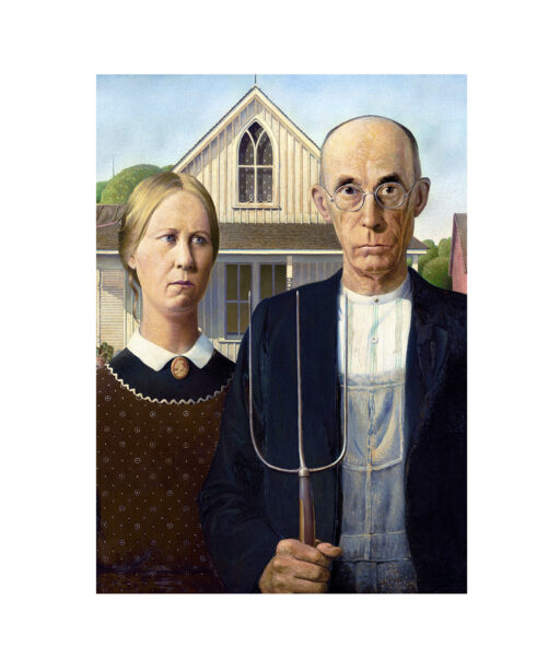 American Gothic by Grant Wood-Famous Paintings 17 - Image 7