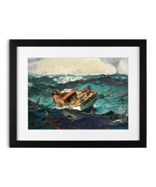 The Gulf Stream by Winslow Homer-Famous Paintings 22 - Image 4