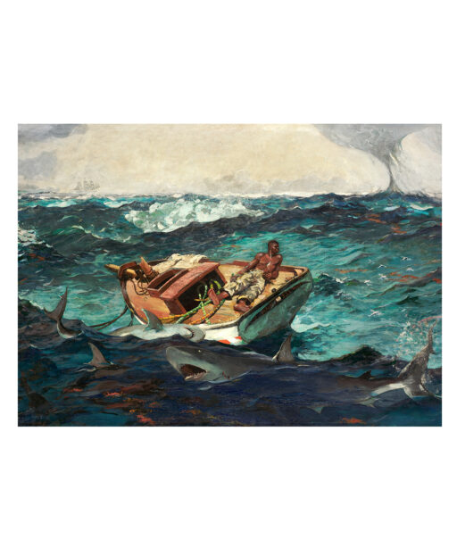 The Gulf Stream by Winslow Homer-Famous Paintings 22 - Image 7