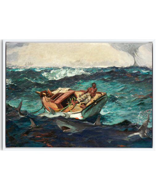 The Gulf Stream by Winslow Homer-Famous Paintings 22 - Image 6