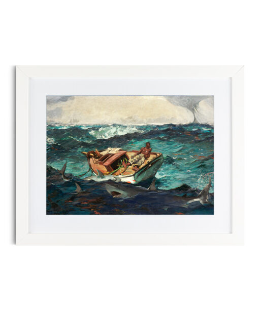 The Gulf Stream by Winslow Homer-Famous Paintings 22 - Image 3