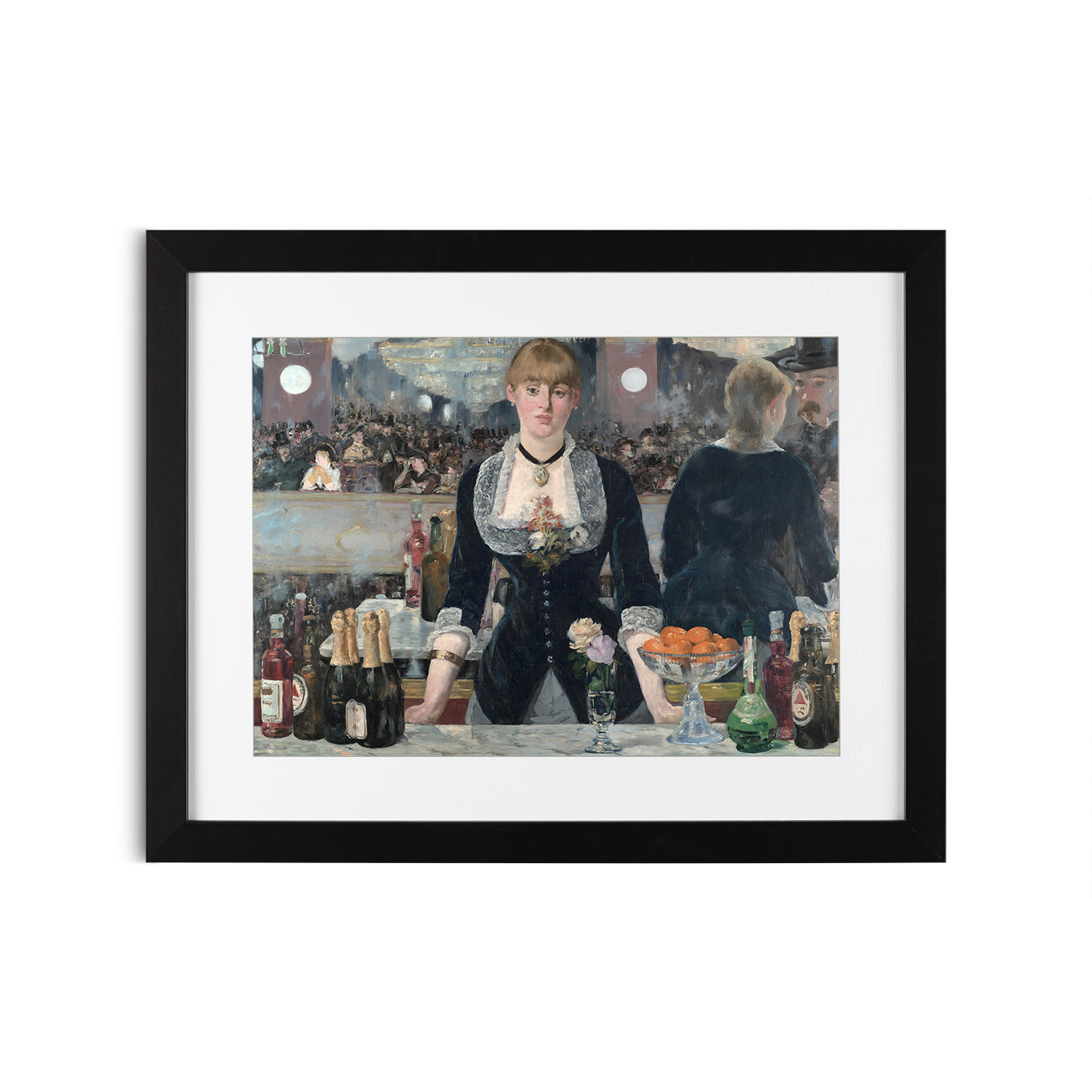A Bar at the Folies-Bergère by Édouard Manet-Famous Paintings 27 - Image 4