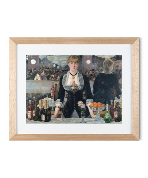 Alternative view of A Bar at the Folies-Bergère by Édouard Manet-Famous Paintings 27