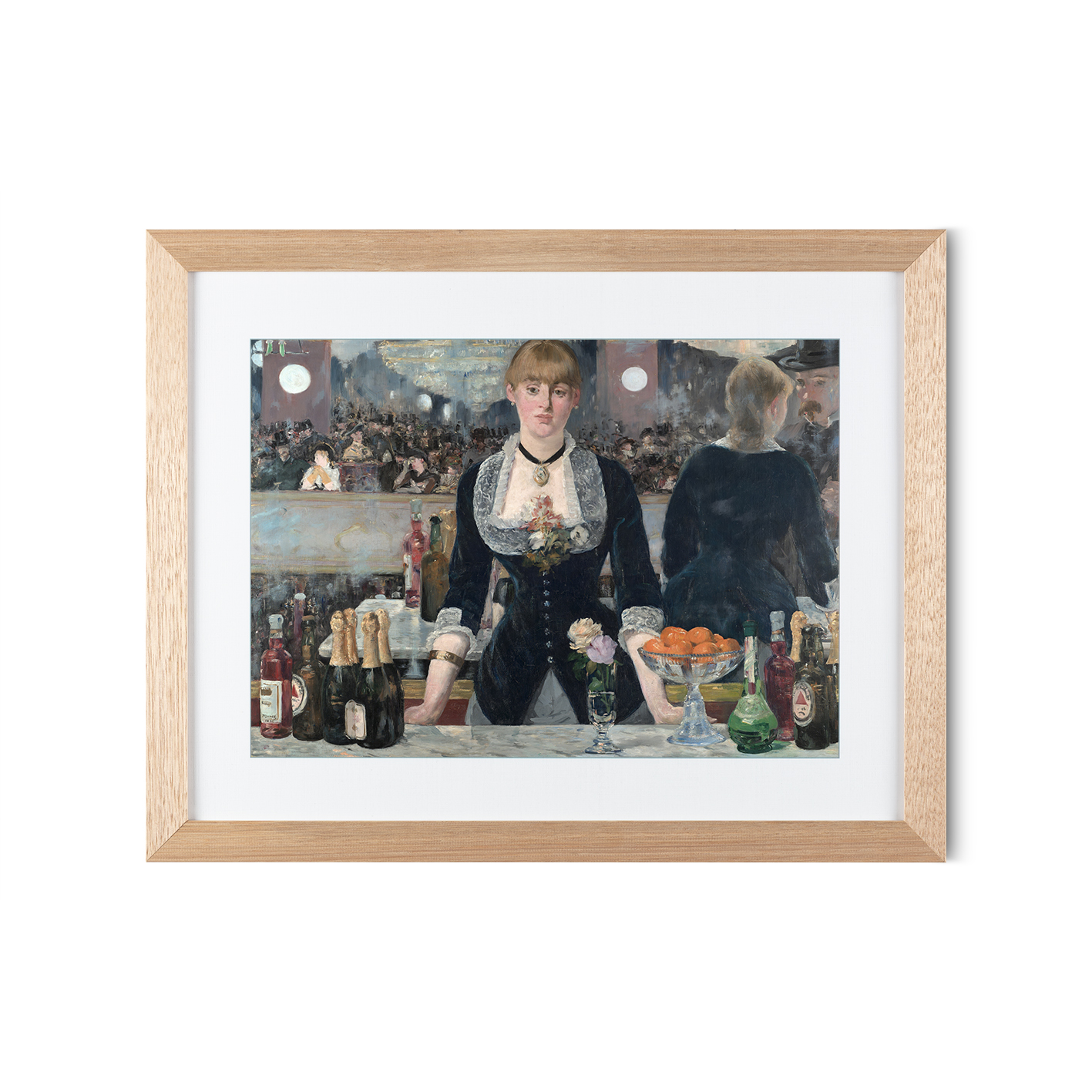 A Bar at the Folies-Bergère by Édouard Manet-Famous Paintings 27 - Image 2
