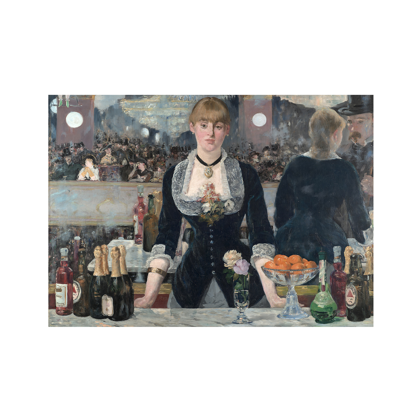 A Bar at the Folies-Bergère by Édouard Manet-Famous Paintings 27 - Image 7