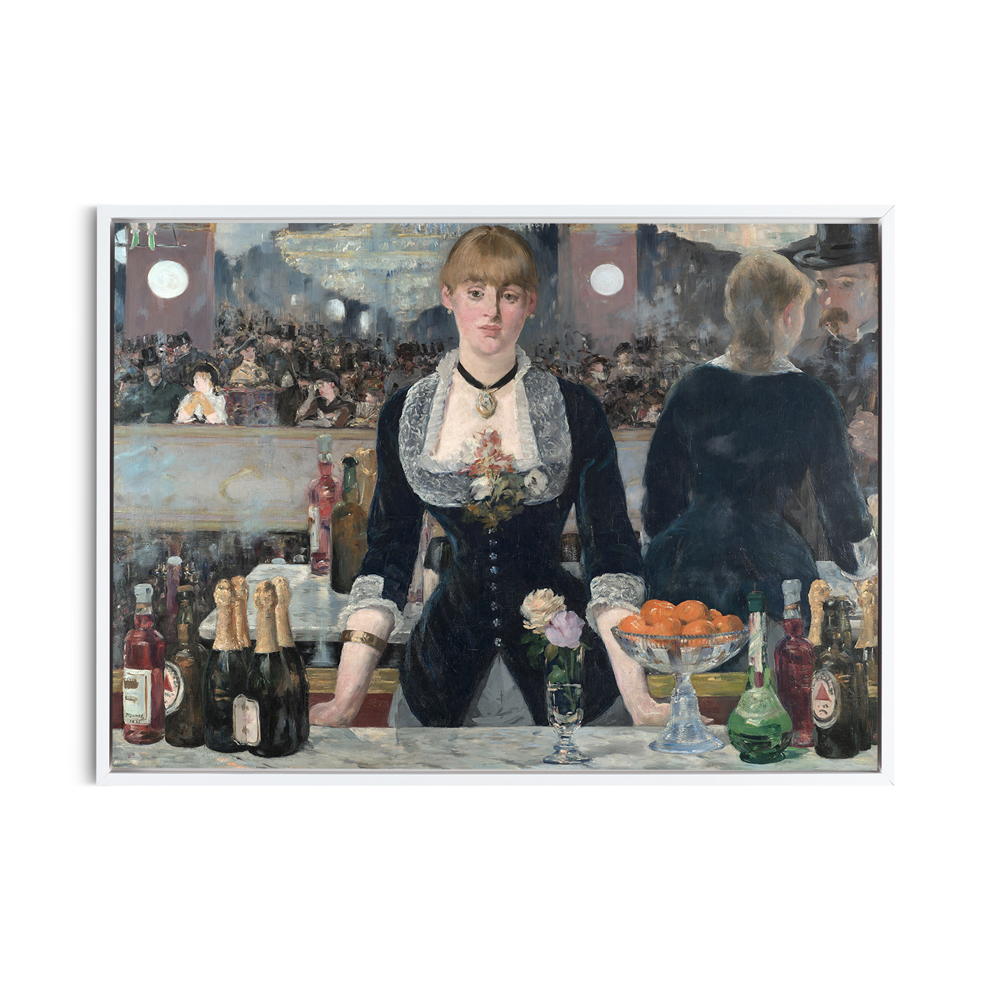 A Bar at the Folies-Bergère by Édouard Manet-Famous Paintings 27 - Image 6