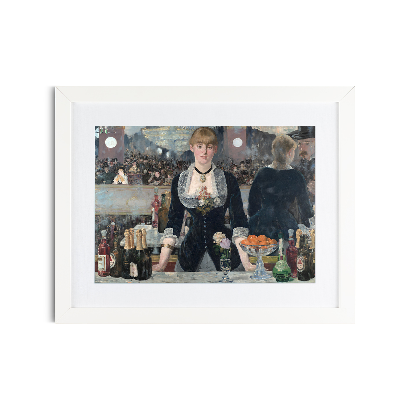 A Bar at the Folies-Bergère by Édouard Manet-Famous Paintings 27 - Image 3
