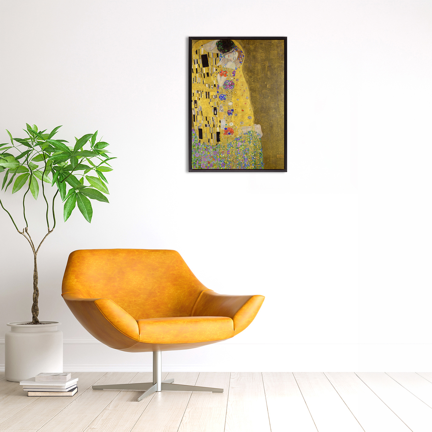 The Kiss by Gustav Klimt-Famous Paintings 15