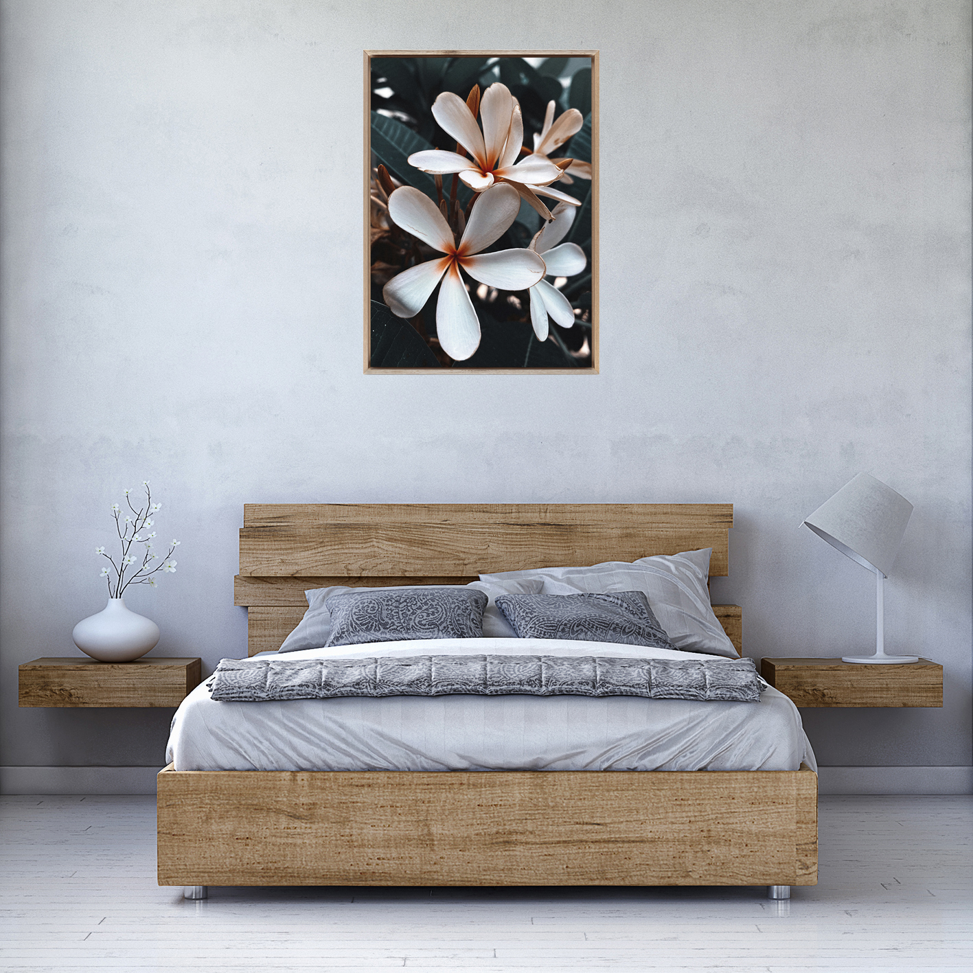 Beach Frangipani Floral FLORES_055
