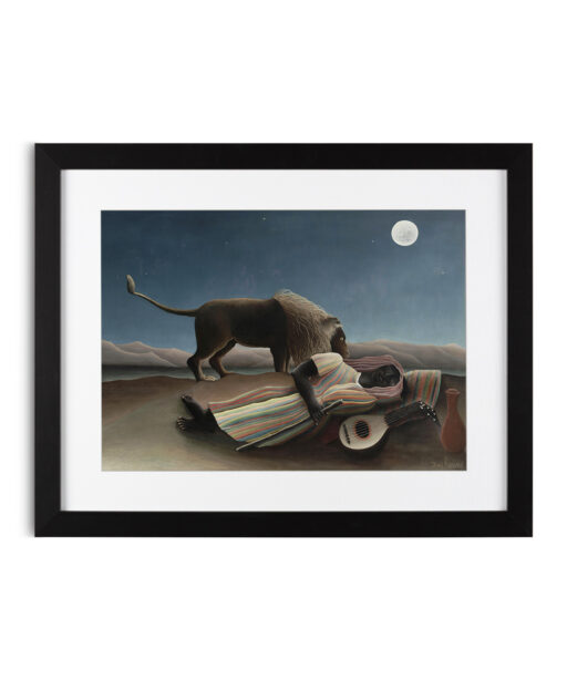 The Sleeping Gypsy by Henri Rousseau-Famous Paintings 37 - Image 4