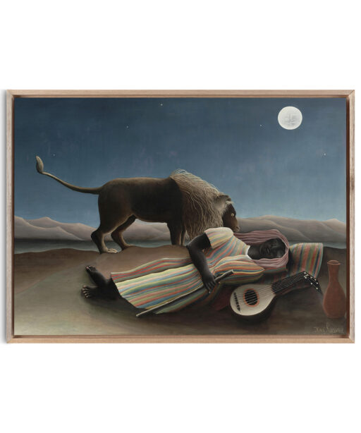 The Sleeping Gypsy by Henri Rousseau-Famous Paintings 37 - Image 5