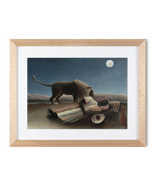 Alternative view of The Sleeping Gypsy by Henri Rousseau-Famous Paintings 37