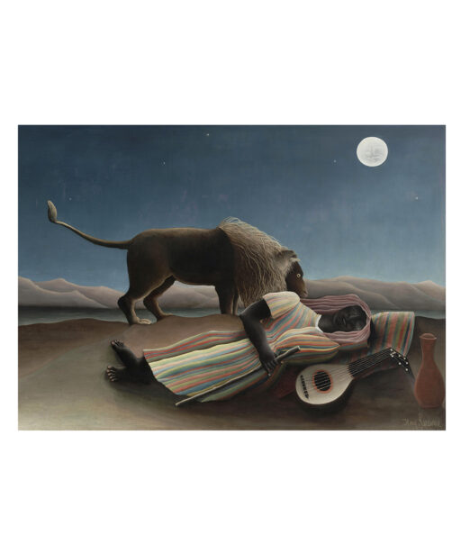 The Sleeping Gypsy by Henri Rousseau-Famous Paintings 37 - Image 7
