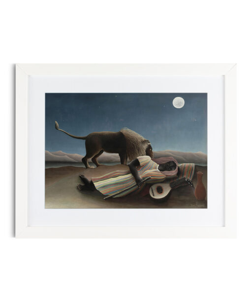 The Sleeping Gypsy by Henri Rousseau-Famous Paintings 37 - Image 3