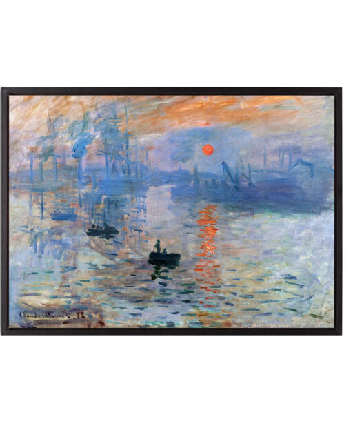 Impression, Sunrise by Claude Monet-Famous Paintings 42 - Image 8