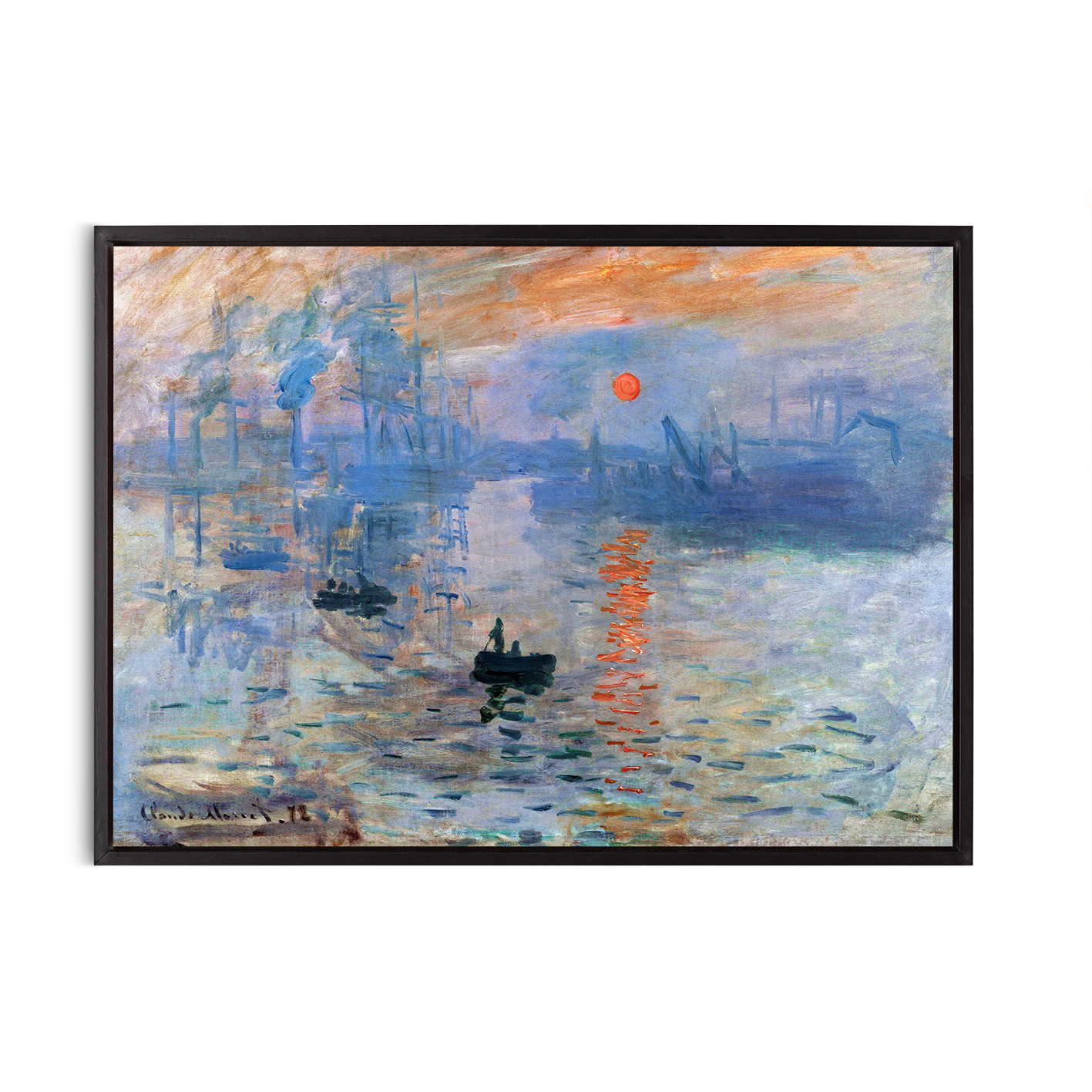 Impression, Sunrise by Claude Monet-Famous Paintings 42 - Image 8