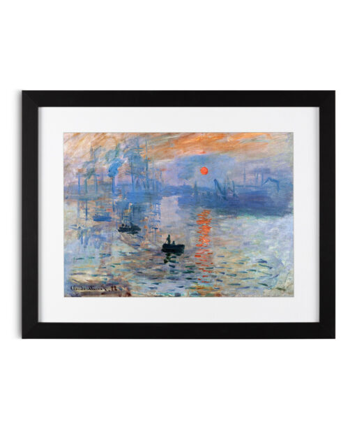 Impression, Sunrise by Claude Monet-Famous Paintings 42 - Image 4