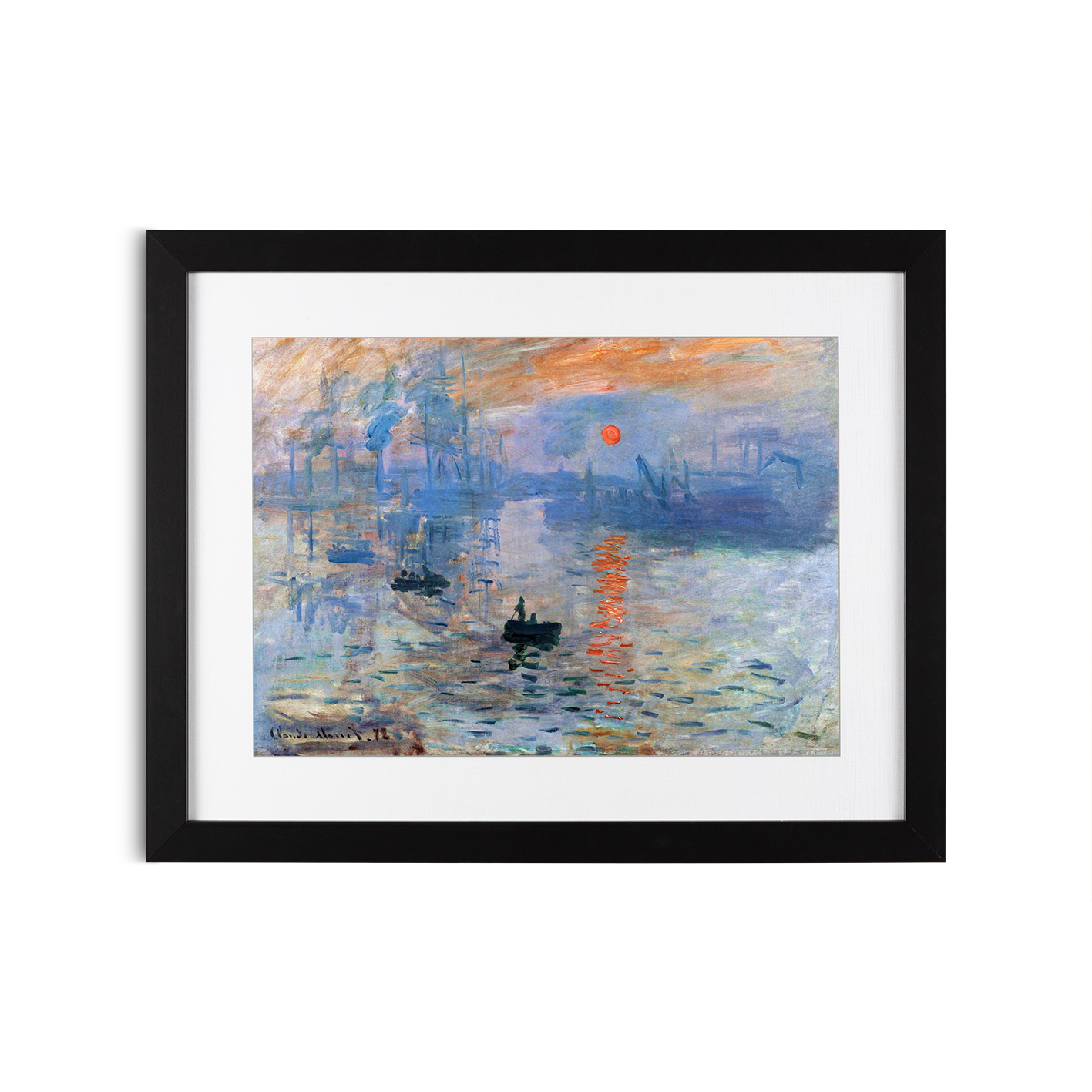 Impression, Sunrise by Claude Monet-Famous Paintings 42 - Image 4