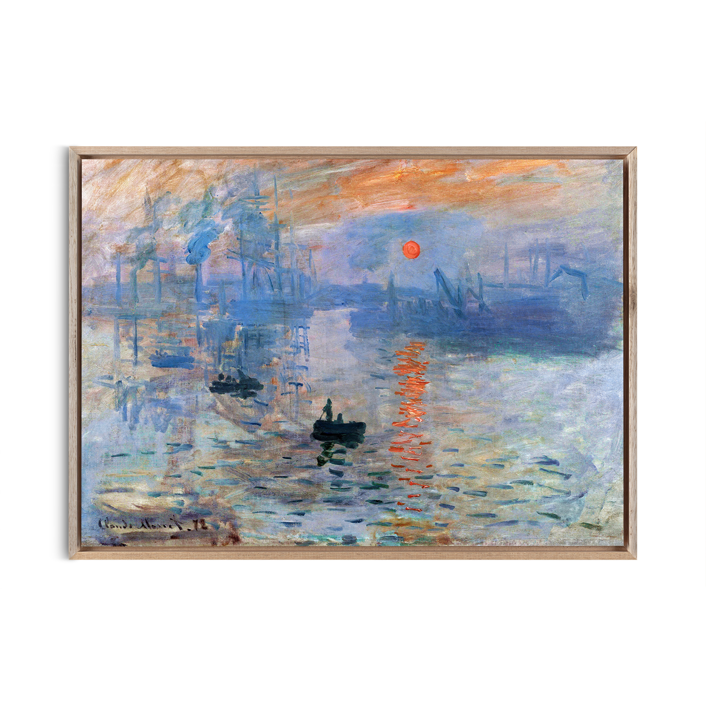 Impression, Sunrise by Claude Monet-Famous Paintings 42 - Image 5