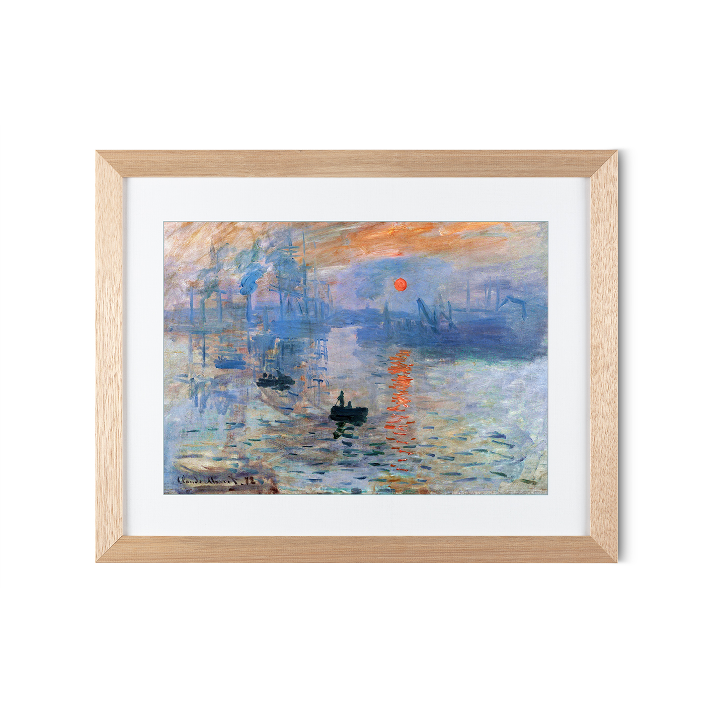 Impression, Sunrise by Claude Monet-Famous Paintings 42 - Image 2