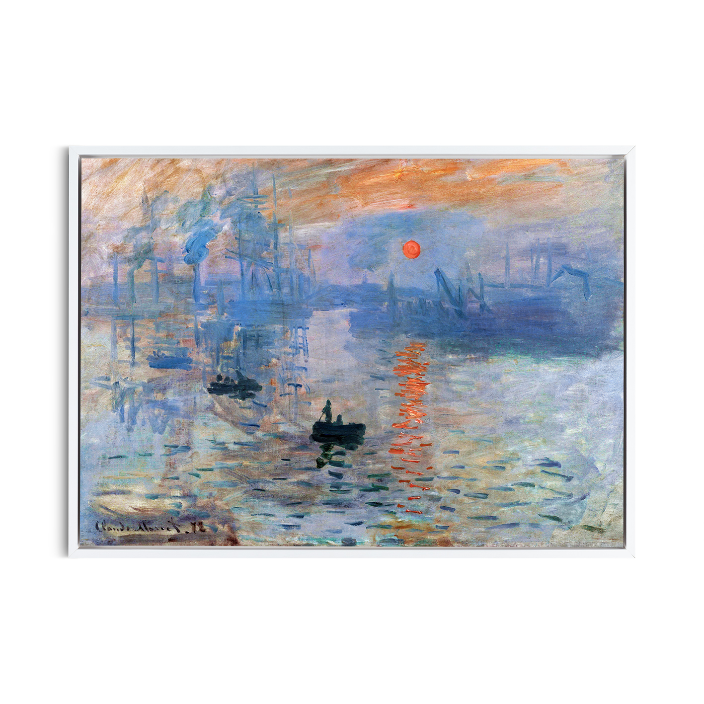 Impression, Sunrise by Claude Monet-Famous Paintings 42 - Image 6