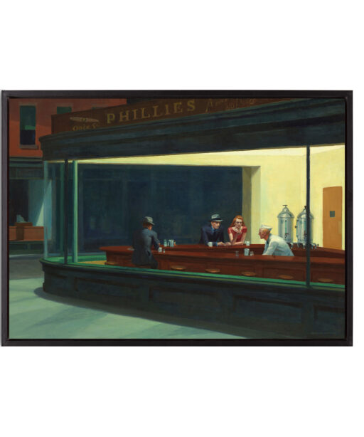 Nighthawks by Edward Hopper-Famous Paintings 47 - Image 8