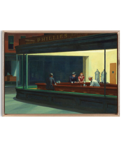 Nighthawks by Edward Hopper-Famous Paintings 47 - Image 5