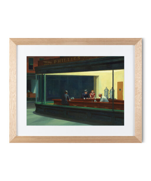 Nighthawks by Edward Hopper-Famous Paintings 47 - Image 2