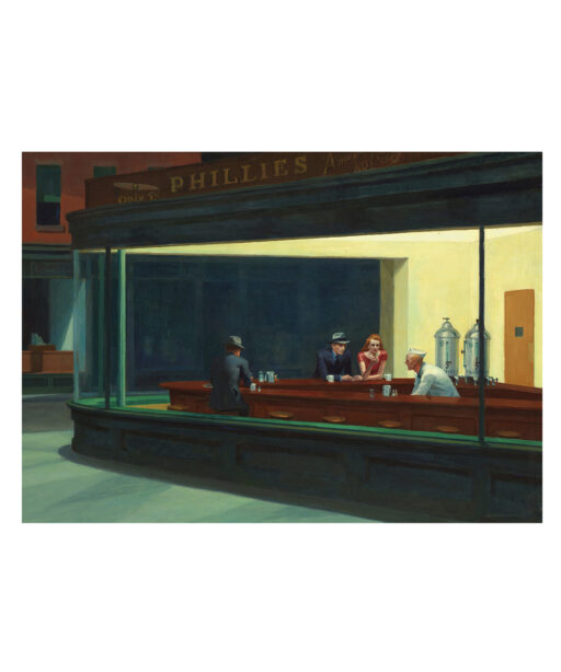 Nighthawks by Edward Hopper-Famous Paintings 47 - Image 7