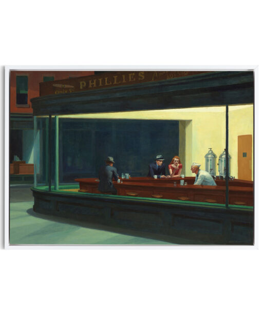 Nighthawks by Edward Hopper-Famous Paintings 47 - Image 6