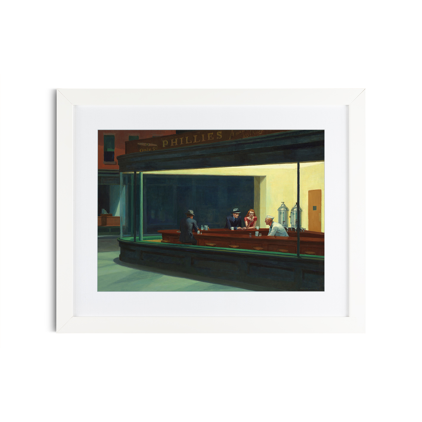 Nighthawks by Edward Hopper-Famous Paintings 47 - Image 3