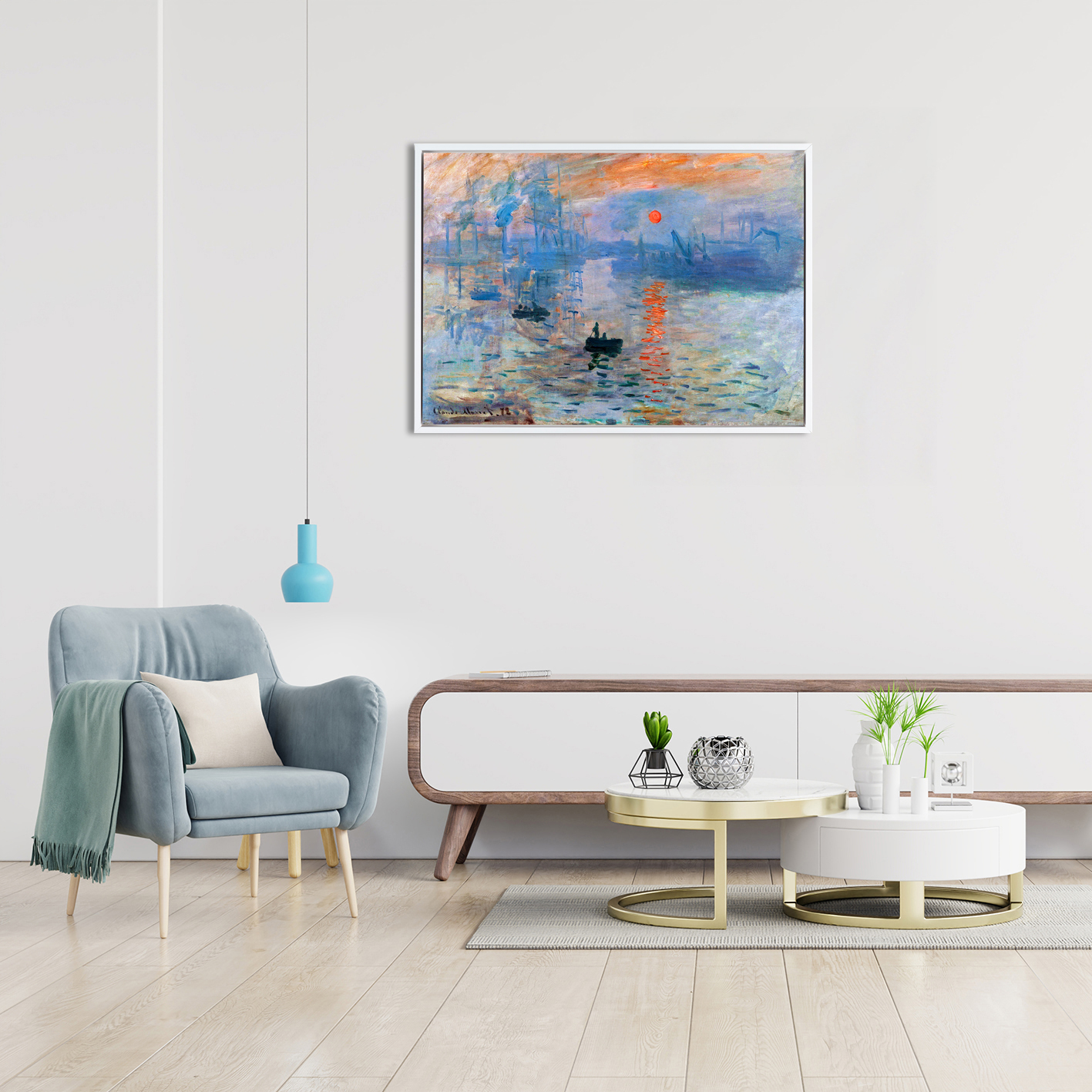Impression, Sunrise by Claude Monet-Famous Paintings 42